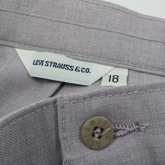 Vintage 70's Levi's Pants Lilac Size 18 High Rise Wide Leg - Picture 5 of 10